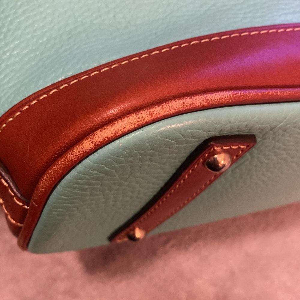 💚DOONEY & BOURKE💚Sea Foam GreenZip Satchel with Crossbody Strap/EUC - Picture 7 of 16